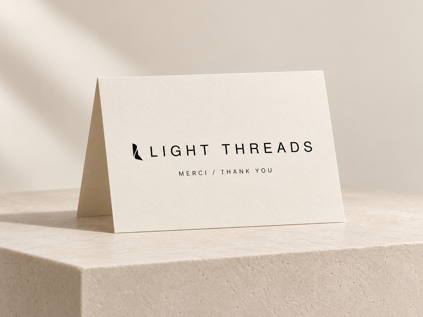 Carte de remerciement Light Threads